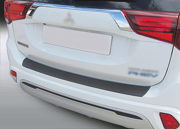 Ladekantenschutz passend für Mitsubishi Outlander ab BJ. 10.2015-10.2021 auch für PHEV passgenau mit Abkantung ABS- Farbe schwarz