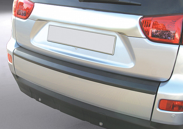 Ladekantenschutz passend für Mitsubishi Outlander ab BJ. 2.2007-9.2012  passgenau mit Abkantung ABS- Sonderfarbe Carbon Optik