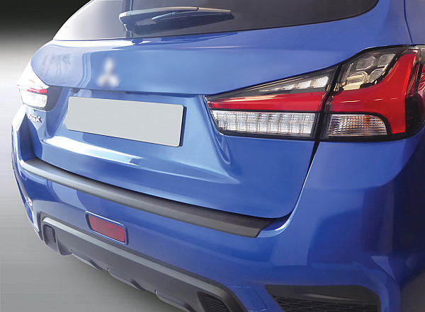 Ladekantenschutz passend für Mitsubishi ASX ab BJ. 9.2019>  passgenau mit Abkantung ABS- Sonderfarbe Aluminium Gebürstet Optik