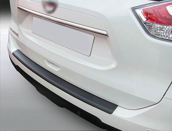 Ladekantenschutz passend für Nissan X-Trail (T32) ab BJ. 12.2013-7.2017  passgenau mit Abkantung ABS- Sonderfarbe Aluminium Gebürstet Optik