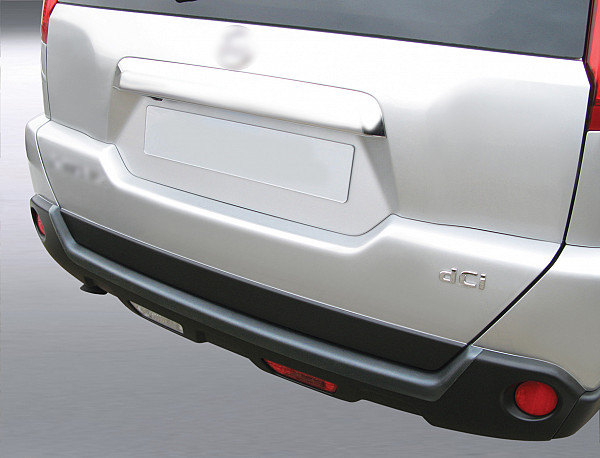 Ladekantenschutz passend für Nissan X-Trail (T31) ab BJ. 6.2007-6.2014  passgenau mit Abkantung ABS- Farbe schwarz