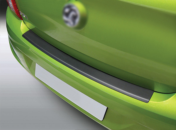 Rear Bumper Protector compatible with Opel Karl 06.2015-06.2019  Rearguard, Tailored Fit Bumper Guard, ABS Plastic- Colour Matte Black