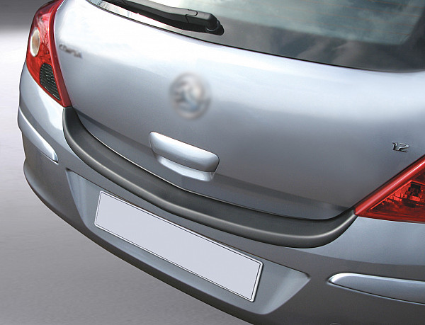 Rear Bumper Protector compatible with Opel Corsa D 06.2006-11.2014 3 doors Rearguard, Tailored Fit Bumper Guard, ABS Plastic- Colour Matte Black