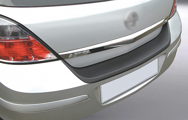 Zaštitna letva stražnjeg branika pogodno za Opel Astra H Hatchback 03.2004-10.2009 5 vrata precizno pristajanje s dubokim zaštitnim rubom, ABS plastika- boja crna mat