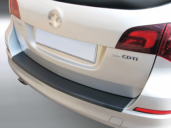 Ladekantenschutz passend für Opel Astra J Sports Tourer Kombi ab BJ. 12.2010-8.2012  passgenau mit Abkantung ABS- Farbe schwarz