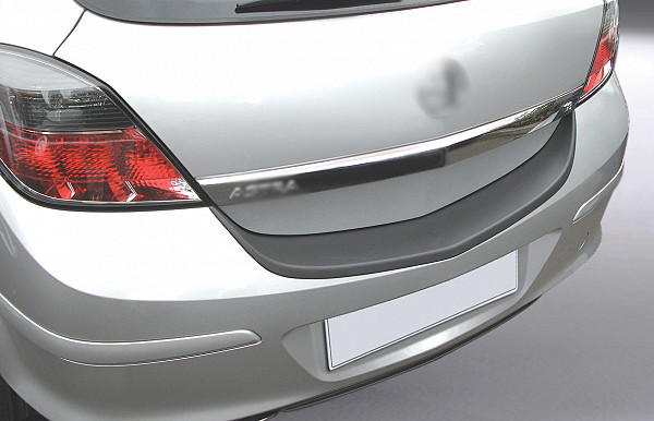 Zaštitna letva stražnjeg branika pogodno za Opel Astra H Hatchback 03.2005-11.2010 3 vrata, nije za OPC precizno pristajanje s dubokim zaštitnim rubom, ABS plastika- boja crna mat