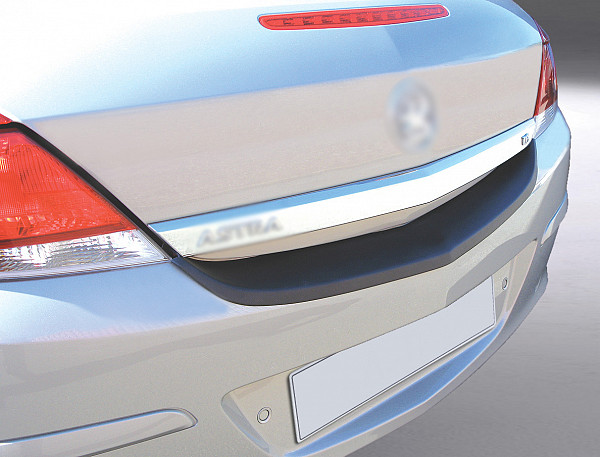Zaštitna letva stražnjeg branika pogodno za Opel Astra H Twin Top (Cabrio) 05.2006-11.2006  precizno pristajanje s dubokim zaštitnim rubom, ABS plastika- boja crna mat