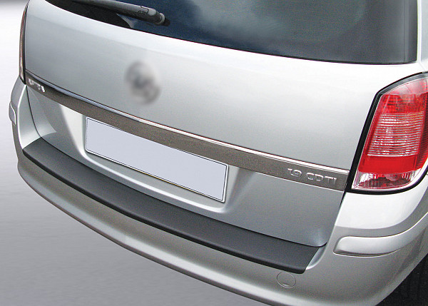 Zaštitna letva stražnjeg branika pogodno za Opel Astra H Caravan (Kombi) & Van 02.2007-11.2010  precizno pristajanje s dubokim zaštitnim rubom, ABS plastika- boja crna mat