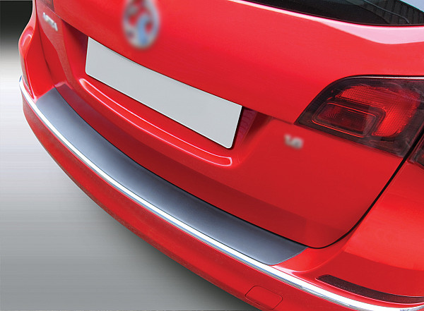 Zaštitna letva stražnjeg branika pogodno za Opel Astra J Sports Tourer Karavan 09.2012-09.2015  precizno pristajanje s dubokim zaštitnim rubom, ABS plastika- boja crna mat