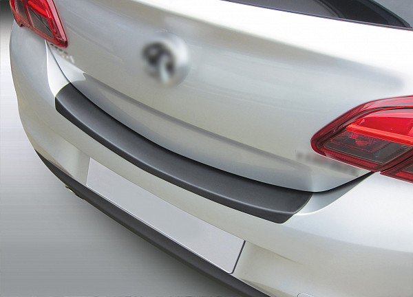 Rear Bumper Protector compatible with Opel Corsa E 12.2014-05.2019  Rearguard, Tailored Fit Bumper Guard, ABS Plastic- Colour Matte Black