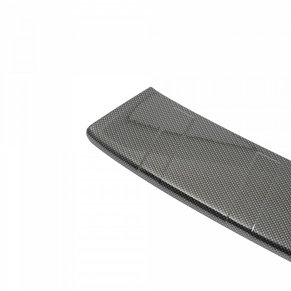 Rear Bumper Protector compatible with Opel Zafira Life 09.2016->  Rearguard, Tailored Fit Bumper Guard, ABS Plastic- Special Colour Carbon Look