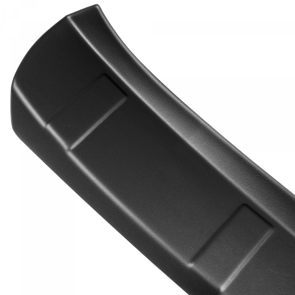 Zaščitna letvica zadnjega odbijača kompatibilna za Opel Corsa E 12.2014-05.2019 rebrasti dizajn zaščita nakladalnega roba z globokim zaščitnim robom, ABS plastika- posebna barva črna sijaj