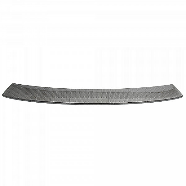 Rear Bumper Protector compatible with Opel Zafira Life 09.2016->  Rearguard, Tailored Fit Bumper Guard, ABS Plastic- Special Colour Carbon Look