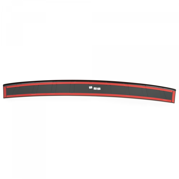Rear Bumper Protector compatible with Opel Zafira Life 09.2016->  Rearguard, Tailored Fit Bumper Guard, ABS Plastic- Colour Matte Black