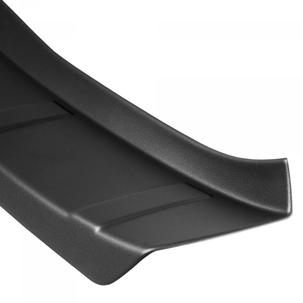 Zaščitna letvica zadnjega odbijača kompatibilna za Opel Corsa E 12.2014-05.2019 rebrasti dizajn zaščita nakladalnega roba z globokim zaščitnim robom, ABS plastika- barva črna mat