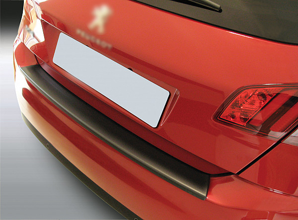 Ladekantenschutz passend für Peugeot 308 Schrägheck ab BJ. 9.2013-6.2021  passgenau mit Abkantung ABS- Farbe schwarz