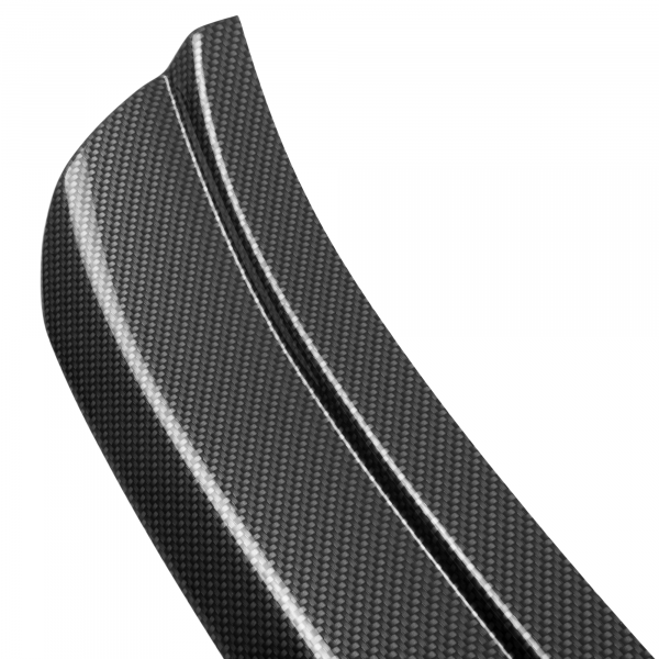 Ladekantenschutz passend für Peugeot 208 ab BJ. 4.2012-12.2019  passgenau mit Abkantung ABS- Sonderfarbe Carbon Optik