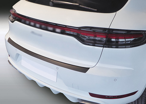 Zaščitna letvica zadnjega odbijača kompatibilna za Porsche Macan 04.2014-03.2024  zaščita nakladalnega roba z globokim zaščitnim robom, ABS plastika- barva črna mat