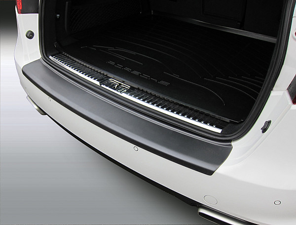 Zaščitna letvica zadnjega odbijača kompatibilna za Porsche Cayenne 05.2010-10.2014  zaščita nakladalnega roba z globokim zaščitnim robom, ABS plastika- barva črna mat