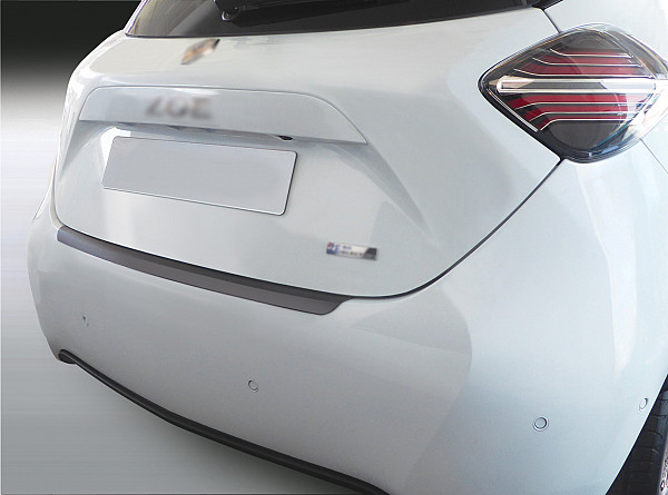 Rear Bumper Protector compatible with Renault Zoe 10.2019->  Rearguard, Tailored Fit Bumper Guard, ABS Plastic- Special Colour Carbon Look