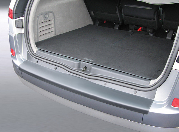 Zaščitna letvica zadnjega odbijača kompatibilna za Renault Grand Scenic 04.2004-03.2009  zaščita nakladalnega roba z globokim zaščitnim robom, ABS plastika- barva črna mat