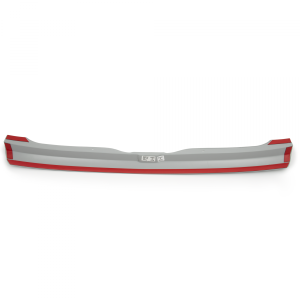 Rear Bumper Protector compatible with Renault Twingo 09.2014-04.2019  Rearguard, Tailored Fit Bumper Guard, ABS Plastic- Special Colour Silver