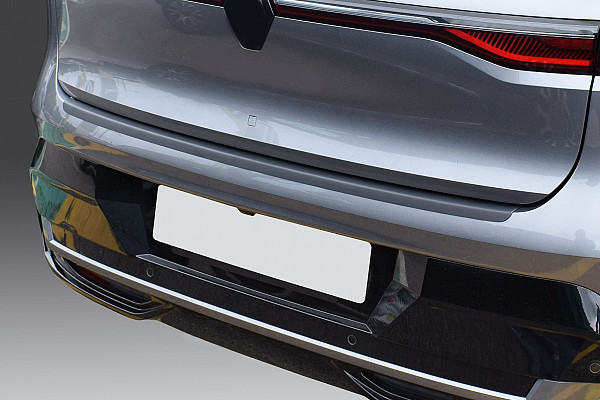 Zaščitna letvica zadnjega odbijača kompatibilna za Renault Megane E-Tech 03.2022->  zaščita nakladalnega roba z globokim zaščitnim robom, ABS plastika- barva črna mat