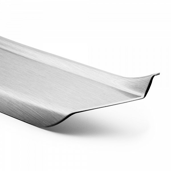 Zaštitna letva stražnjeg branika pogodno za Renault Zoe 10.2019->  precizno pristajanje s dubokim zaštitnim rubom, ABS plastika- posebna boja izgled brušeni aluminij