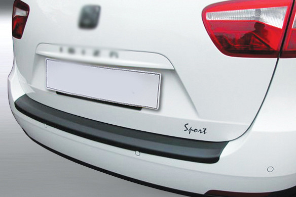 Zaštitna letva stražnjeg branika pogodno za Seat Ibiza Sportstourer Karavan ST 06.2010-12.2016 također za FR precizno pristajanje s dubokim zaštitnim rubom, ABS plastika- boja crna mat
