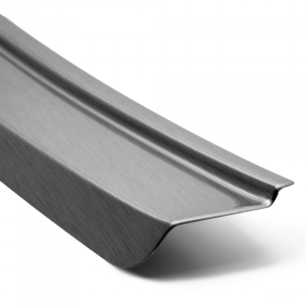 Ladekantenschutz passend für Seat Tarraco ab BJ. 1.2019>  passgenau mit Abkantung ABS- Sonderfarbe Aluminium Gebürstet Optik