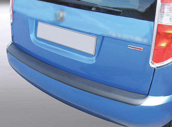 Zaštitna letva stražnjeg branika pogodno za Skoda Roomster 09.2006-09.2015 također za Scout precizno pristajanje s dubokim zaštitnim rubom, ABS plastika- boja crna mat