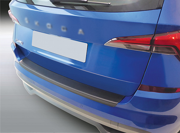 Rear Bumper Protector compatible with Skoda Kamiq 09.2019-01.2024  Rearguard, Tailored Fit Bumper Guard, ABS Plastic- Colour Matte Black