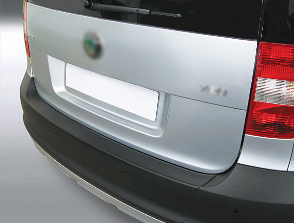 Ladekantenschutz passend für Skoda Yeti ab BJ. 8.2009-9.2013  passgenau mit Abkantung ABS- Farbe schwarz