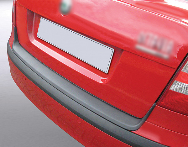 Rear Bumper Protector compatible with Skoda Octavia II Limousine 06.2004-12.2008  Rearguard, Tailored Fit Bumper Guard, ABS Plastic- Colour Matte Black