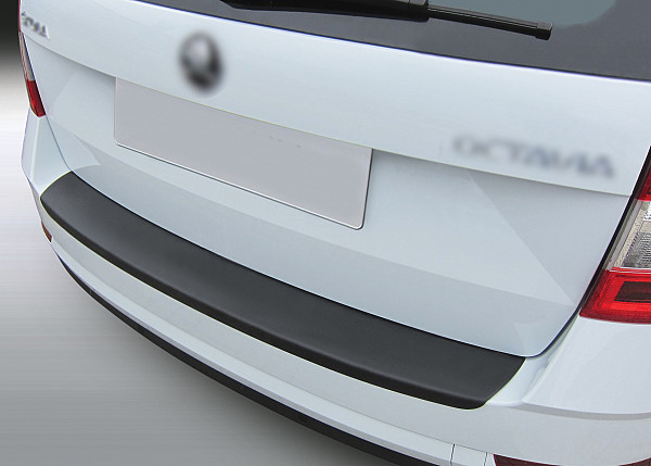 Zaštitna letva stražnjeg branika pogodno za Skoda Octavia III Combi Karavan 03.2017-10.2019 Facelift nije za RS precizno pristajanje s dubokim zaštitnim rubom, ABS plastika- boja crna mat