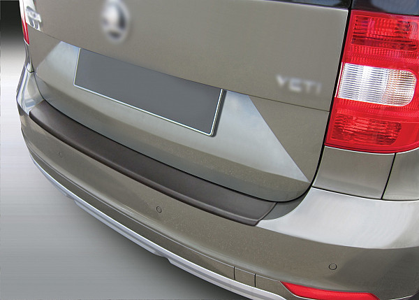 Ladekantenschutz passend für Skoda Yeti ab BJ. 10.2013-12.2017 für City, Greenline 2, Monte Carlo passgenau mit Abkantung ABS- Farbe schwarz