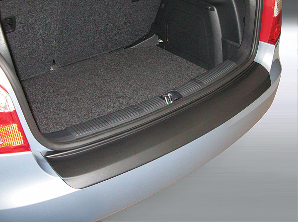 Ladekantenschutz passend für Skoda Fabia Schrägheck ab BJ. 4.2010-10.2014 MKII passgenau mit Abkantung ABS- Farbe schwarz