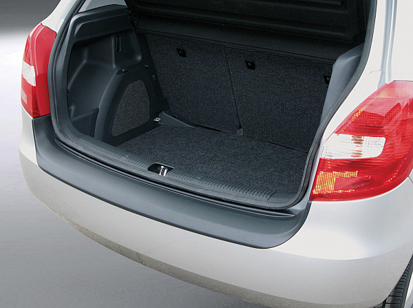 Ladekantenschutz passend für Skoda Fabia ab BJ. 3.2007-3.2010 MK I passgenau mit Abkantung ABS- Farbe schwarz