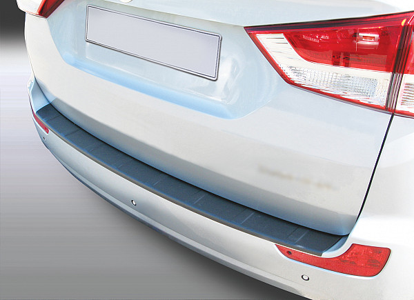 Ladekantenschutz passend für Ssangyong Rodius ab BJ. 9.2013-8.2018  passgenau mit Abkantung ABS- Sonderfarbe Aluminium Gebürstet Optik