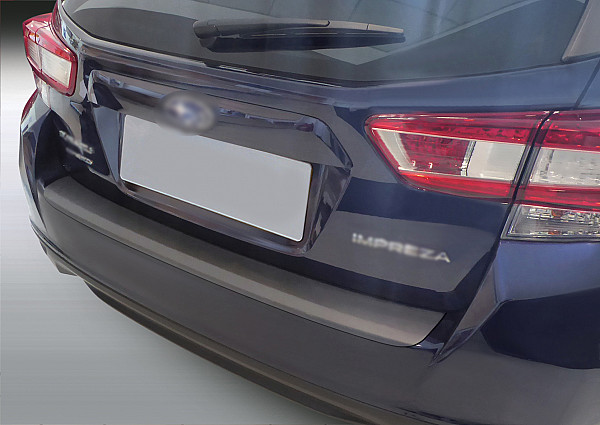Rear Bumper Protector compatible with Subaru Impreza Hatchback 01.2018-04.2020  Rearguard, Tailored Fit Bumper Guard, ABS Plastic- Colour Matte Black