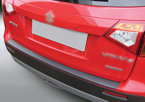 Rear Bumper Protector compatible with Suzuki Vitara 04.2015->  Rearguard, Tailored Fit Bumper Guard, ABS Plastic- Colour Matte Black