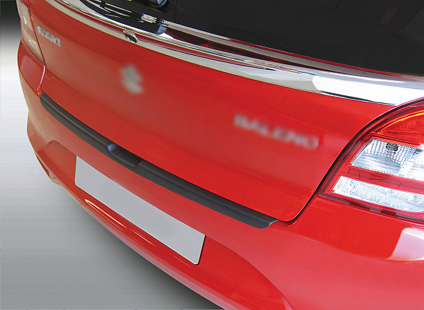 Rear Bumper Protector compatible with Suzuki Baleno 04.2016-07.2019  Rearguard, Tailored Fit Bumper Guard, ABS Plastic- Colour Matte Black