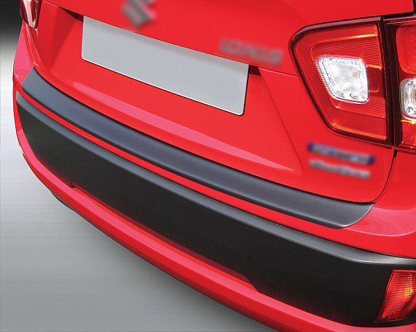 Zaščitna letvica zadnjega odbijača kompatibilna za Suzuki Ignis 01.2017-05.2020  zaščita nakladalnega roba z globokim zaščitnim robom, ABS plastika- barva črna mat