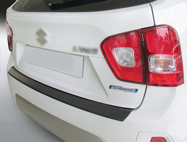 Rear Bumper Protector compatible with Suzuki Ignis 04.2020->  Rearguard, Tailored Fit Bumper Guard, ABS Plastic- Colour Matte Black