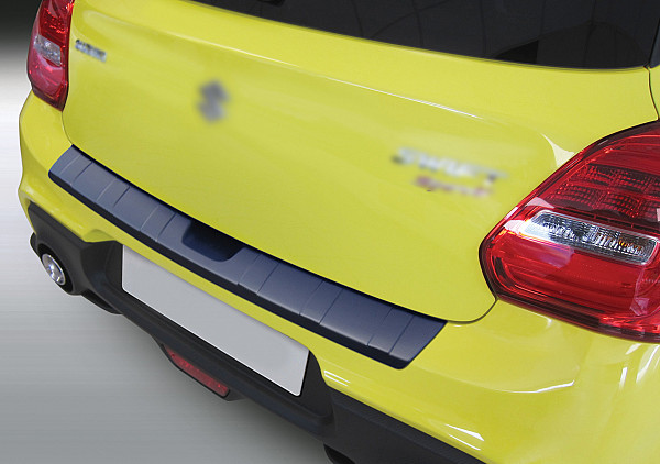 Zaščitna letvica zadnjega odbijača kompatibilna za Suzuki Swift Sport 05.2017-03.2024  zaščita nakladalnega roba z globokim zaščitnim robom, ABS plastika- barva črna mat