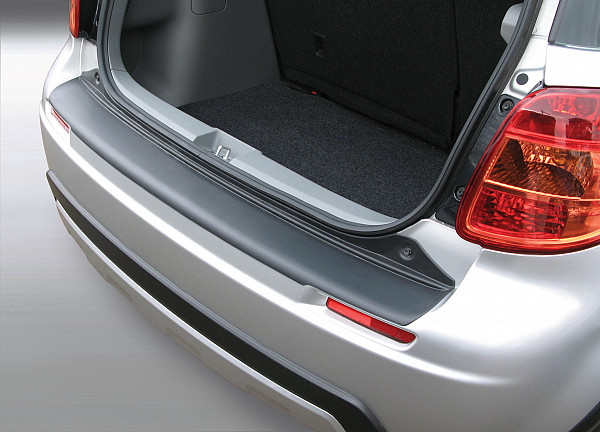 Rear Bumper Protector compatible with Suzuki SX4 Classic  06.2006-02.2013 also for Facelift Rearguard, Tailored Fit Bumper Guard, ABS Plastic- Colour Matte Black