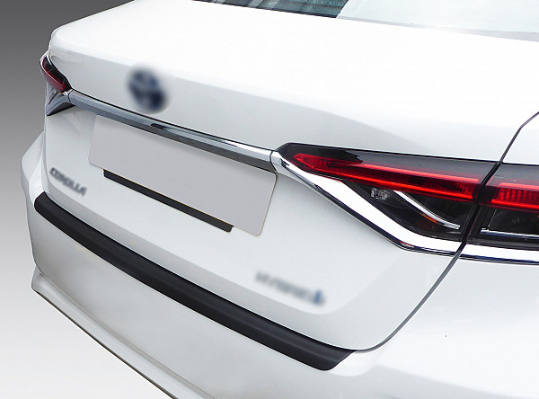 Ladekantenschutz passend für Toyota Corolla Limousine ab BJ. 4.2019-1.2023  passgenau mit Abkantung ABS- Sonderfarbe Aluminium Gebürstet Optik