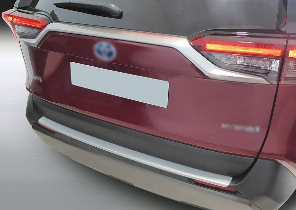 Ladekantenschutz passend für Toyota RAV4 ab BJ. 1.2019>  passgenau mit Abkantung ABS- Farbe schwarz