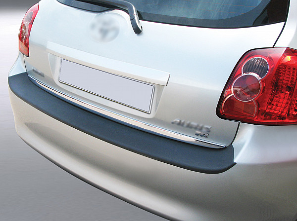 Zaštitna letva stražnjeg branika pogodno za Toyota Auris 03.2007-02.2010  precizno pristajanje s dubokim zaštitnim rubom, ABS plastika- posebna boja srebrna
