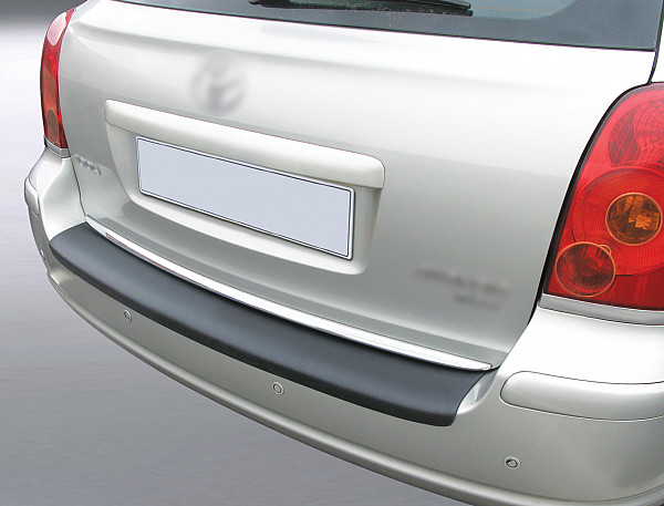 Zaštitna letva stražnjeg branika pogodno za Toyota Avensis Karavan (T25) 05.2003-12.2008  precizno pristajanje s dubokim zaštitnim rubom, ABS plastika- boja crna mat